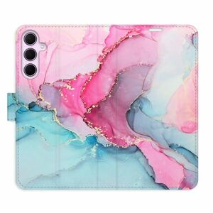 Flipové pouzdro iSaprio - PinkBlue Marble - Samsung Galaxy A35 5G obraz