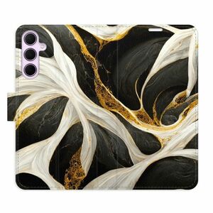 Flipové pouzdro iSaprio - BlackGold Marble - Samsung Galaxy A35 5G obraz