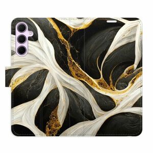 Flipové pouzdro iSaprio - BlackGold Marble - Samsung Galaxy A55 5G obraz