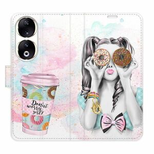 Flipové pouzdro iSaprio - Donut Worry Girl - Honor 90 5G obraz