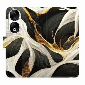 Flipové pouzdro iSaprio - BlackGold Marble - Honor 90 5G obraz