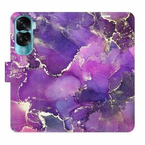 Flipové pouzdro iSaprio - Purple Marble - Honor 90 Lite 5G obraz