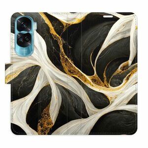 Flipové pouzdro iSaprio - BlackGold Marble - Honor 90 Lite 5G obraz