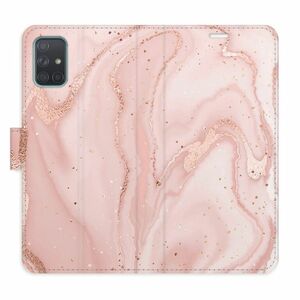 Flipové pouzdro iSaprio - RoseGold Marble - Samsung Galaxy A71 obraz