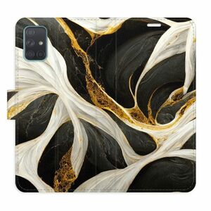 Flipové pouzdro iSaprio - BlackGold Marble - Samsung Galaxy A71 obraz