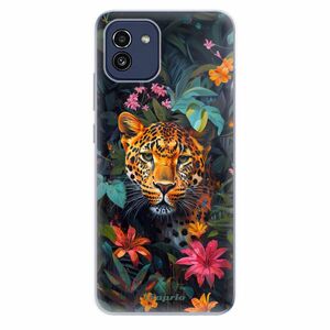 Odolné silikonové pouzdro iSaprio - Flower Jaguar - Samsung Galaxy A03 obraz