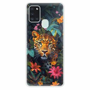 Odolné silikonové pouzdro iSaprio - Flower Jaguar - Samsung Galaxy A21s obraz