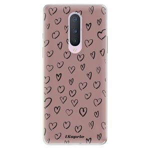 Odolné silikonové pouzdro iSaprio - Heart Dark - OnePlus 8 obraz