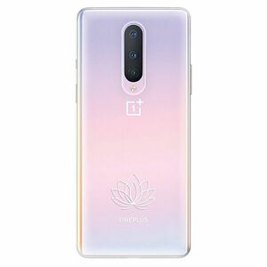 Odolné silikonové pouzdro iSaprio - čiré - Lotos - OnePlus 8 obraz