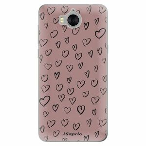 Odolné silikonové pouzdro iSaprio - Heart Dark - Huawei Y5 2017 / Y6 2017 obraz