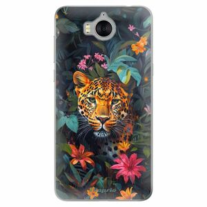 Odolné silikonové pouzdro iSaprio - Flower Jaguar - Huawei Y5 2017 / Y6 2017 obraz