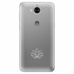 Odolné silikonové pouzdro iSaprio - čiré - Lotos - Huawei Y5 2017 / Y6 2017 obraz