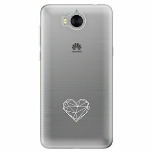 Odolné silikonové pouzdro iSaprio - čiré - Digital Love - Huawei Y5 2017 / Y6 2017 obraz