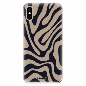 Odolné silikonové pouzdro iSaprio - Zebra Black - iPhone XS obraz