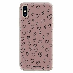 Odolné silikonové pouzdro iSaprio - Heart Dark - iPhone XS obraz