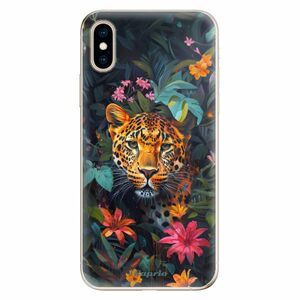 Odolné silikonové pouzdro iSaprio - Flower Jaguar - iPhone XS obraz