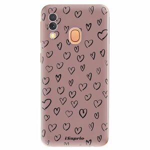 Odolné silikonové pouzdro iSaprio - Heart Dark - Samsung Galaxy A40 obraz