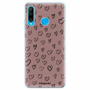 Odolné silikonové pouzdro iSaprio - Heart Dark - Huawei P30 Lite obraz