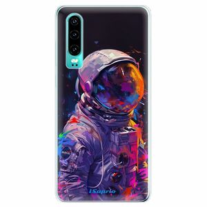 Odolné silikonové pouzdro iSaprio - Neon Astronaut - Huawei P30 obraz