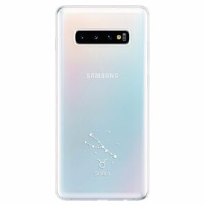 Odolné silikonové pouzdro iSaprio - čiré - Býk - Samsung Galaxy S10+ obraz