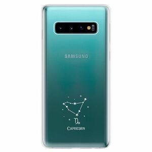 Odolné silikonové pouzdro iSaprio - čiré - Kozoroh - Samsung Galaxy S10 obraz