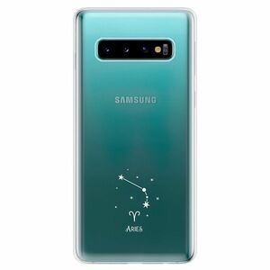 Odolné silikonové pouzdro iSaprio - čiré - Beran - Samsung Galaxy S10 obraz