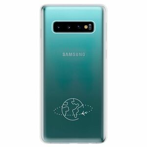 Odolné silikonové pouzdro iSaprio - čiré - Travel - Samsung Galaxy S10 obraz