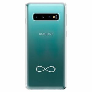 Odolné silikonové pouzdro iSaprio - čiré - Infinity - Samsung Galaxy S10 obraz