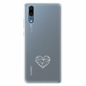 Silikonové pouzdro iSaprio - čiré - Digital Love - Huawei P20 obraz