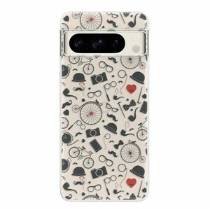 Odolné silikonové pouzdro iSaprio - Vintage Pattern 01 - black - Google Pixel 8 Pro obraz