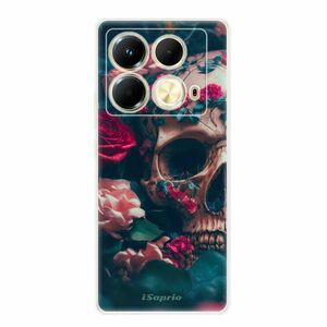 Odolné silikonové pouzdro iSaprio - Skull in Roses - Infinix Note 40 obraz