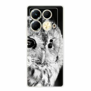 Odolné silikonové pouzdro iSaprio - BW Owl - Infinix Note 40 obraz