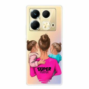 Odolné silikonové pouzdro iSaprio - Super Mama - Two Girls - Infinix Note 40 obraz