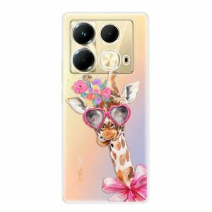 Odolné silikonové pouzdro iSaprio - Lady Giraffe - Infinix Note 40 obraz