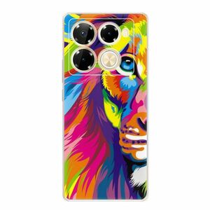 Odolné silikonové pouzdro iSaprio - Rainbow Lion - Infinix Note 40 PRO / Note 40 PRO+ 5G obraz