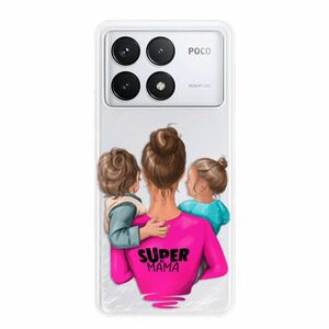 Odolné silikonové pouzdro iSaprio - Super Mama - Boy and Girl - Poco F6 Pro obraz