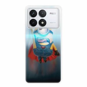 Odolné silikonové pouzdro iSaprio - Mimons Superman 02 - Poco F6 Pro obraz