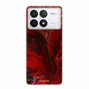 Odolné silikonové pouzdro iSaprio - RedMarble 17 - Poco F6 Pro obraz