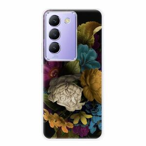 Odolné silikonové pouzdro iSaprio - Dark Flowers - Vivo V40 SE 4G/5G obraz