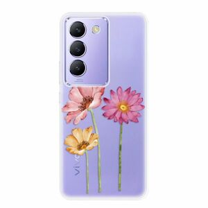 Odolné silikonové pouzdro iSaprio - Three Flowers - Vivo V40 SE 4G/5G obraz