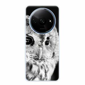 Odolné silikonové pouzdro iSaprio - BW Owl - Xiaomi Redmi A3 obraz