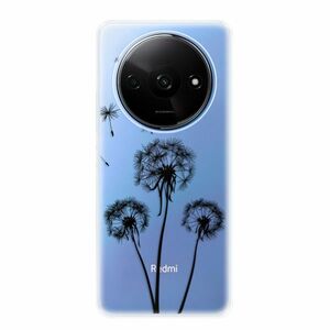 Odolné silikonové pouzdro iSaprio - Three Dandelions - black - Xiaomi Redmi A3 obraz