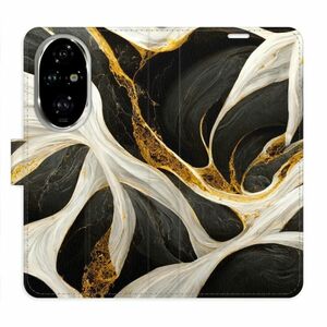 Flipové pouzdro iSaprio - BlackGold Marble - Honor 200 Pro obraz