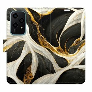 Flipové pouzdro iSaprio - BlackGold Marble - Honor 200 Lite obraz