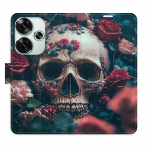 Flipové pouzdro iSaprio - Skull in Roses 02 - Poco F6 obraz