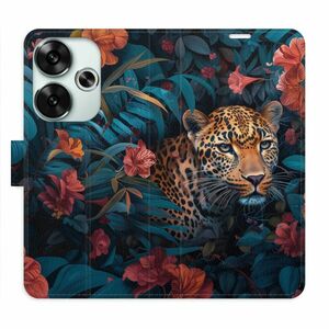 Flipové pouzdro iSaprio - Flower Jaguar 02 - Poco F6 obraz