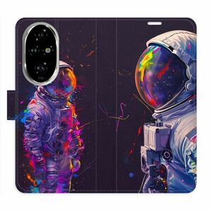 Flipové pouzdro iSaprio - Neon Astronaut 02 - Honor 200 Pro obraz