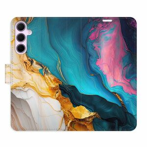 Flipové pouzdro iSaprio - Colourful Marble - Samsung Galaxy A55 5G obraz