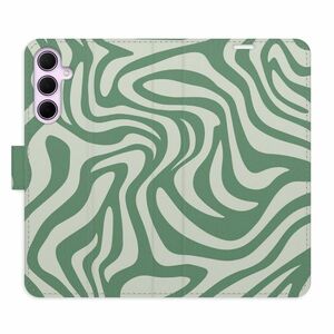 Flipové pouzdro iSaprio - Zebra Green 02 - Samsung Galaxy A35 5G obraz