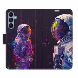 Flipové pouzdro iSaprio - Neon Astronaut 02 - Samsung Galaxy A25 5G obraz